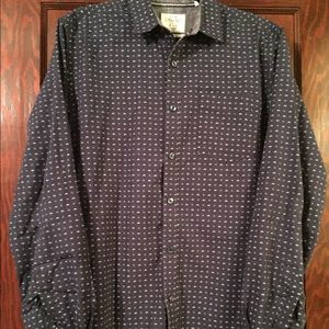 Men’s Cactus Man Dress Shirt Sz Large Slim Fit